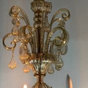 Lustre vénitien en verre de Murano mordoré, vers 1920