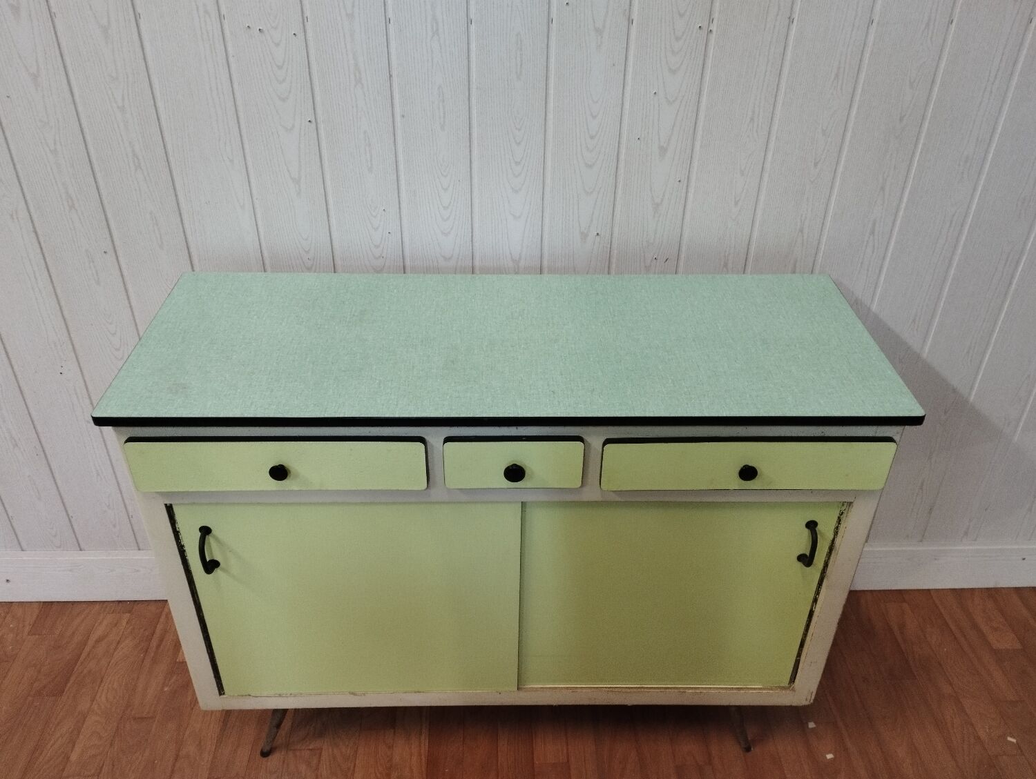 vintage formica sideboard sliding doors