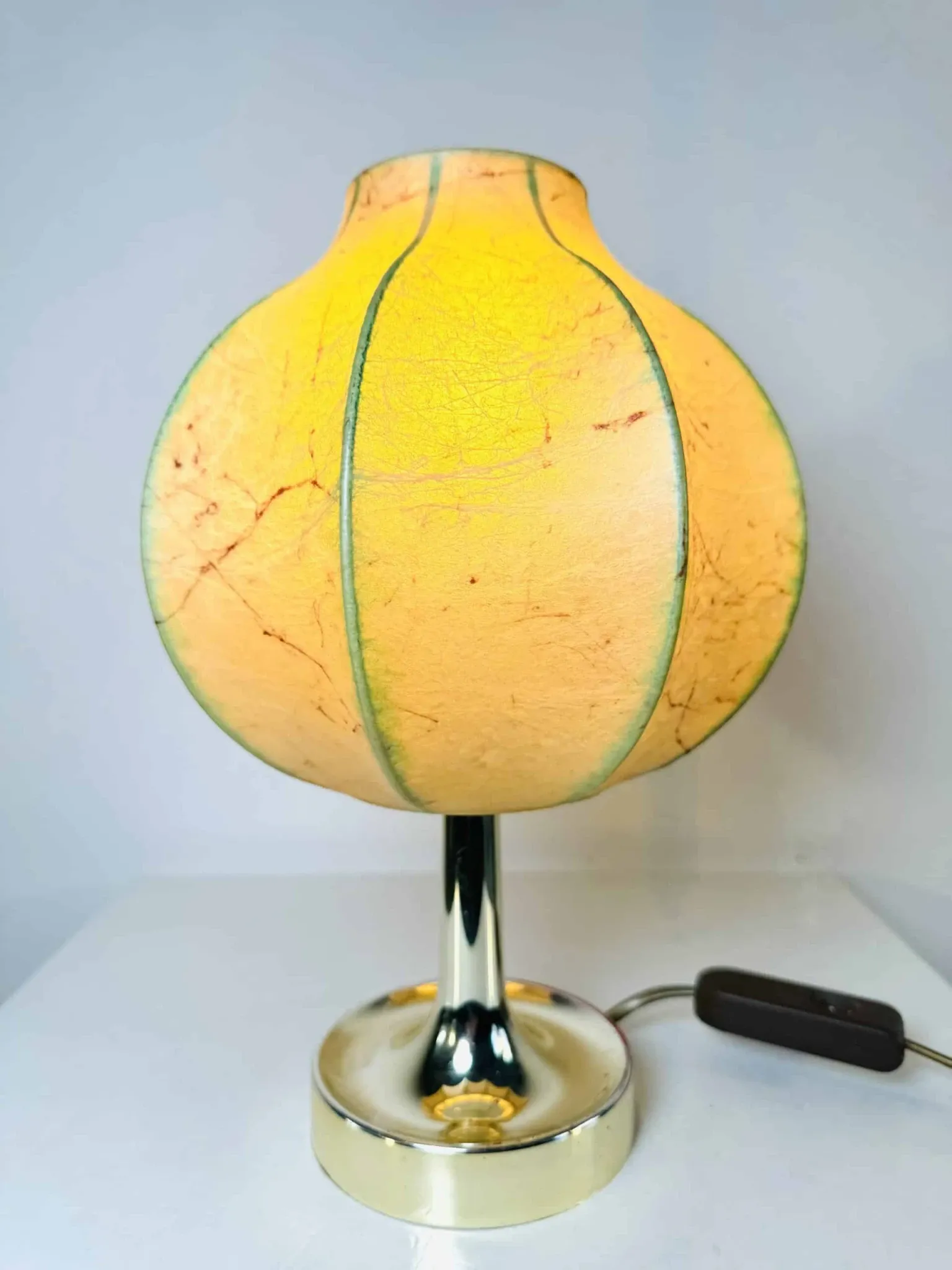 Cocoon Table Lamp By Friedel Wauer For Goldkant Leuchten, Germany, Circa 1960S/1970S