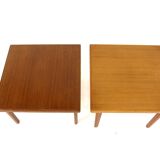Set of 2 Scandinavian teak side tables, Sweden, 1960
