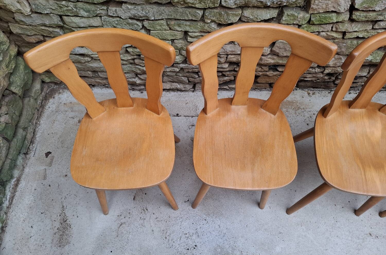 Set of 12 bistro chairs