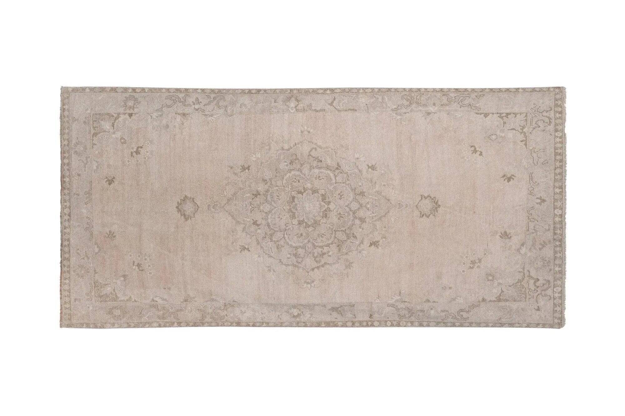 Vintage handmade Turkish rug 145x290 cm