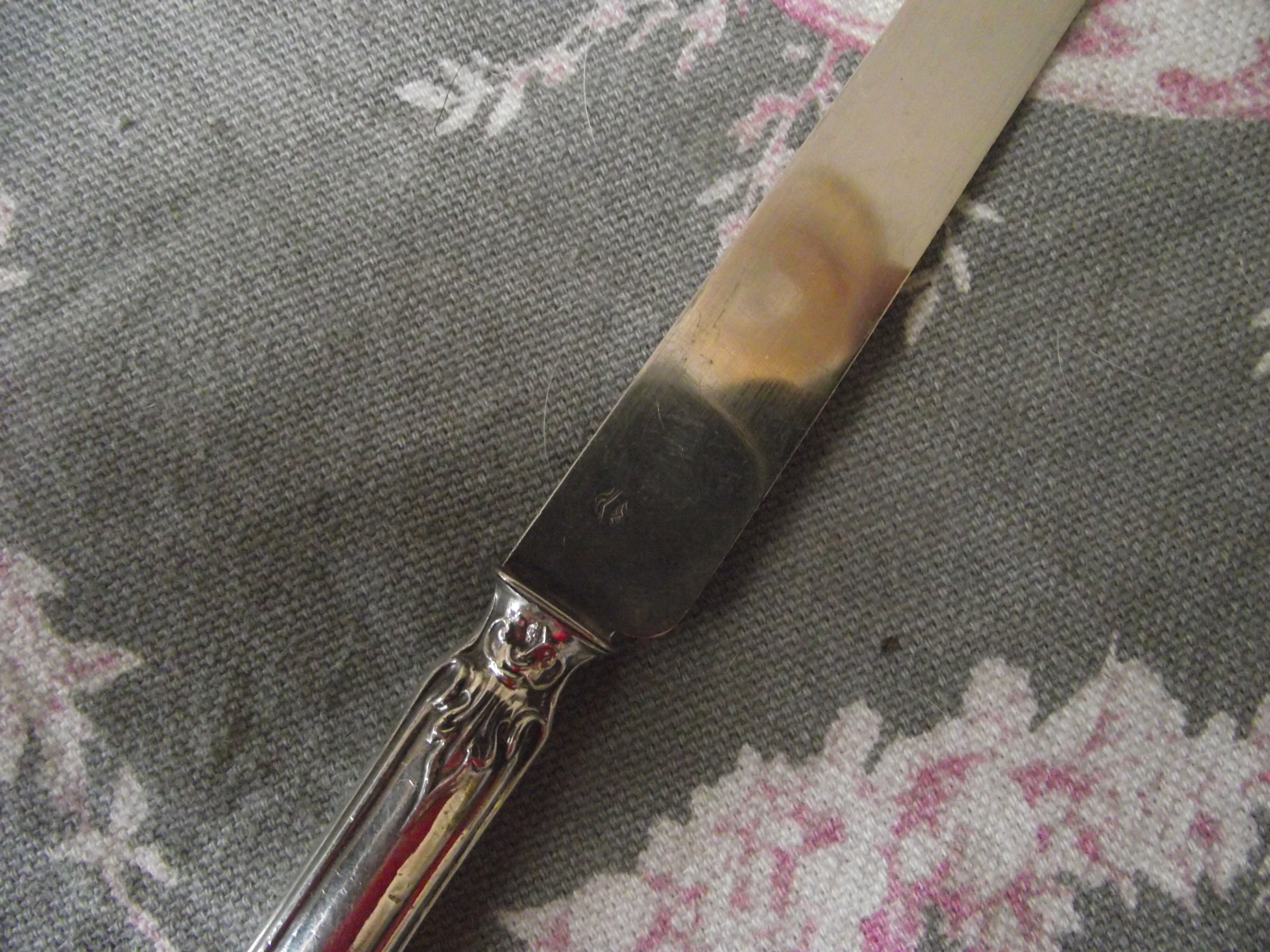 10 solid silver fruit knives at the end of 19th