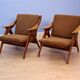 Set of 2 lounge chairs 'De Knoop' in teak by De Ster, 1960s