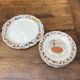 6 plates and 1 dish GIEN twentieth century