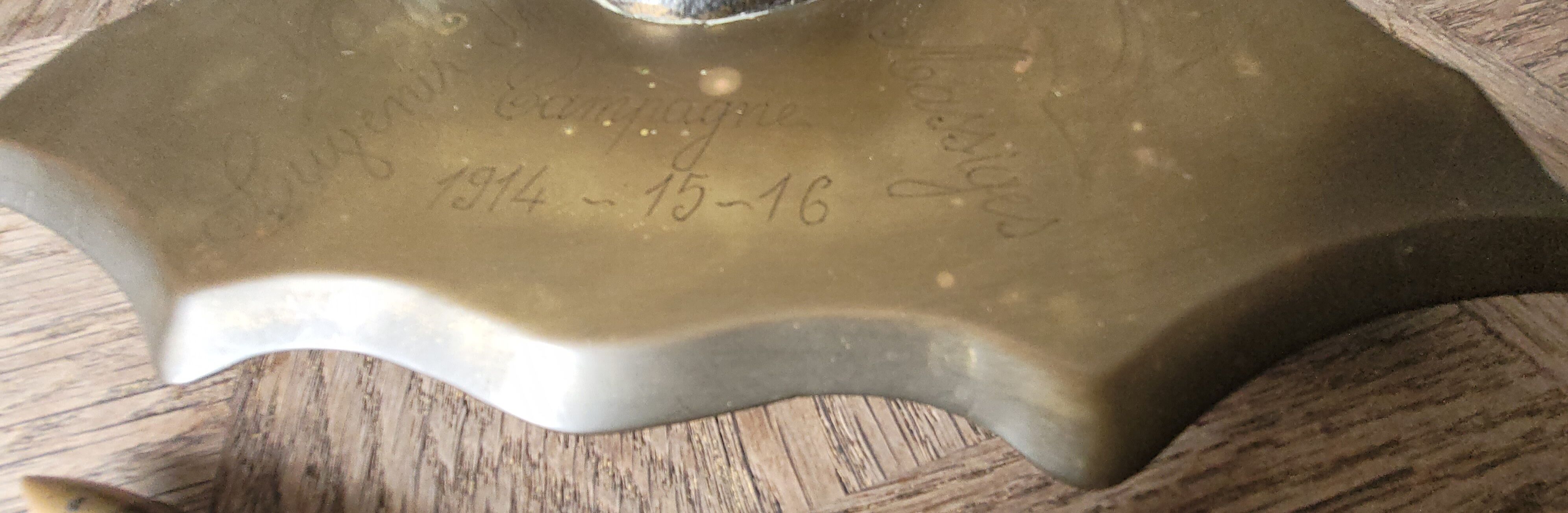 Inkwell old 1st World War Brass