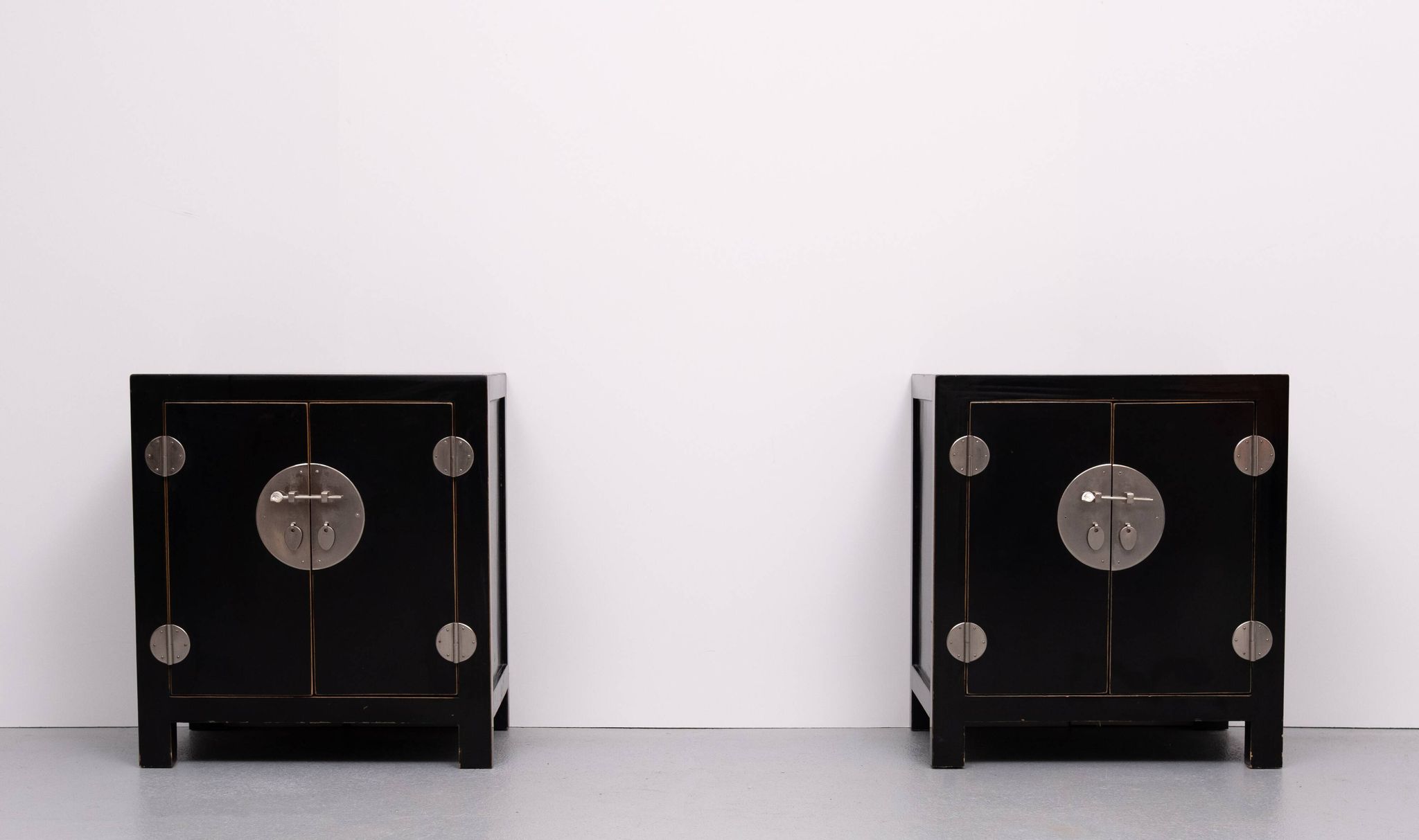 pair Chinese Black Night stands 1970s