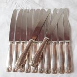 Set of 12 François Frionnet table knives, classic style, 1970s