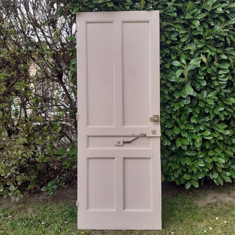 Old exterior entrance door solid H225xW86cm solid wood