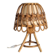 Vintage bamboo bedside lamp