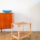 Rattan and cane bedside table, 1960