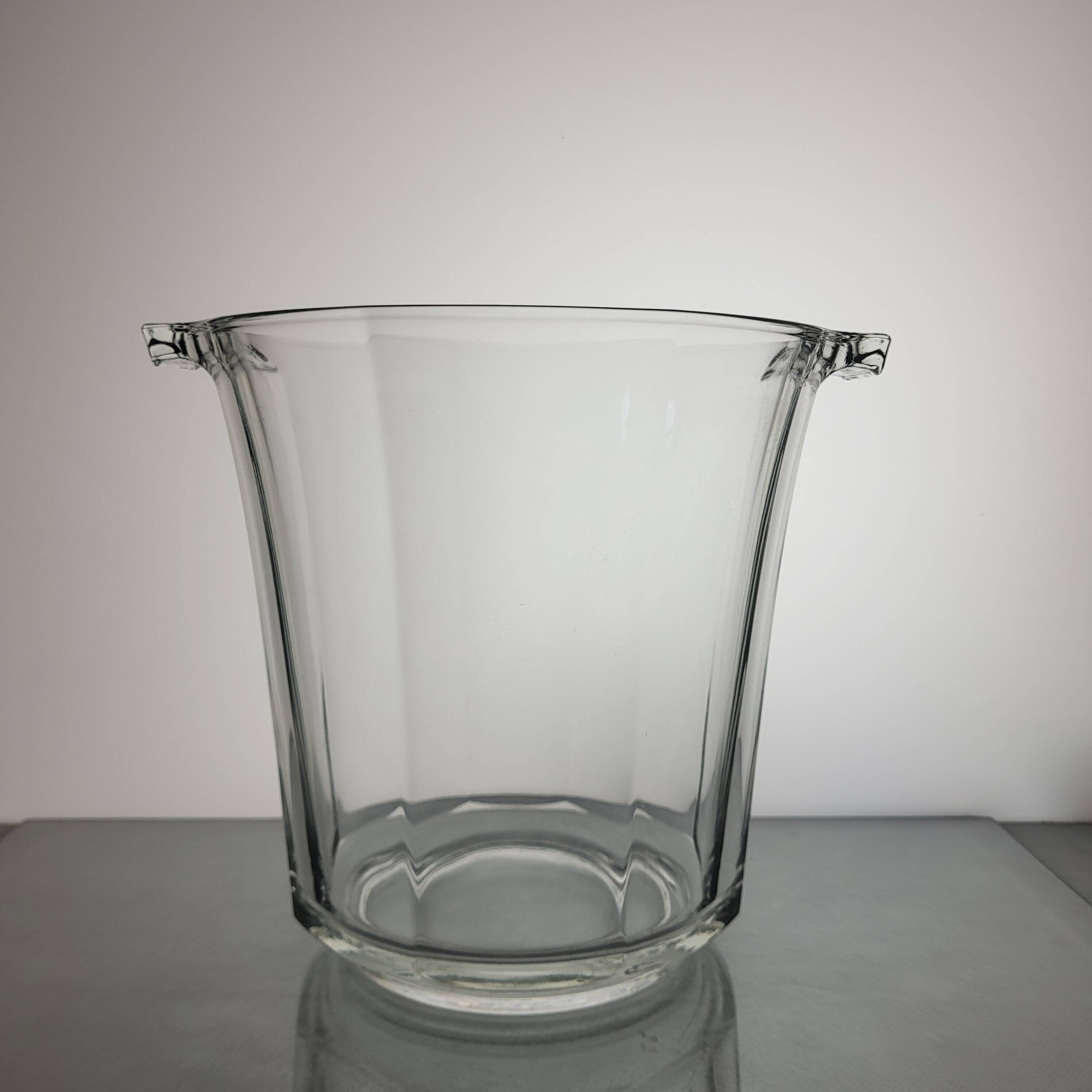 Glass champagne bucket