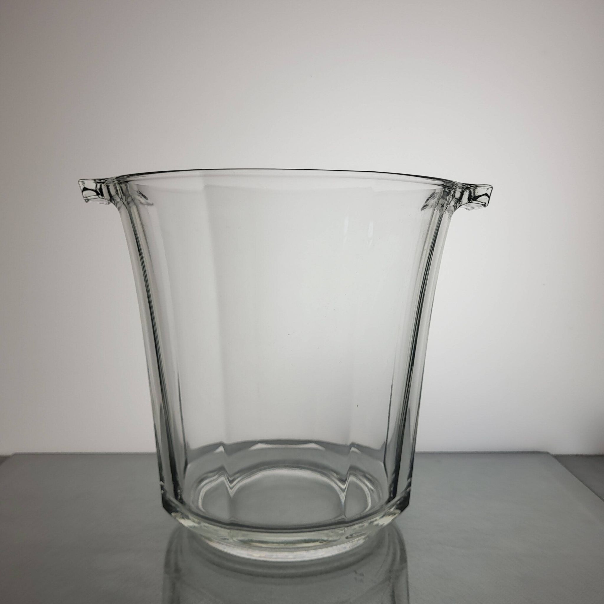 Glass champagne bucket