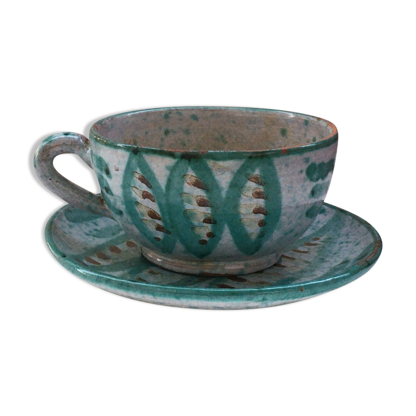 Mug and under cup Humbert Pittari Vallauris