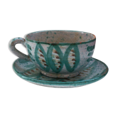 Mug and under cup Humbert Pittari Vallauris