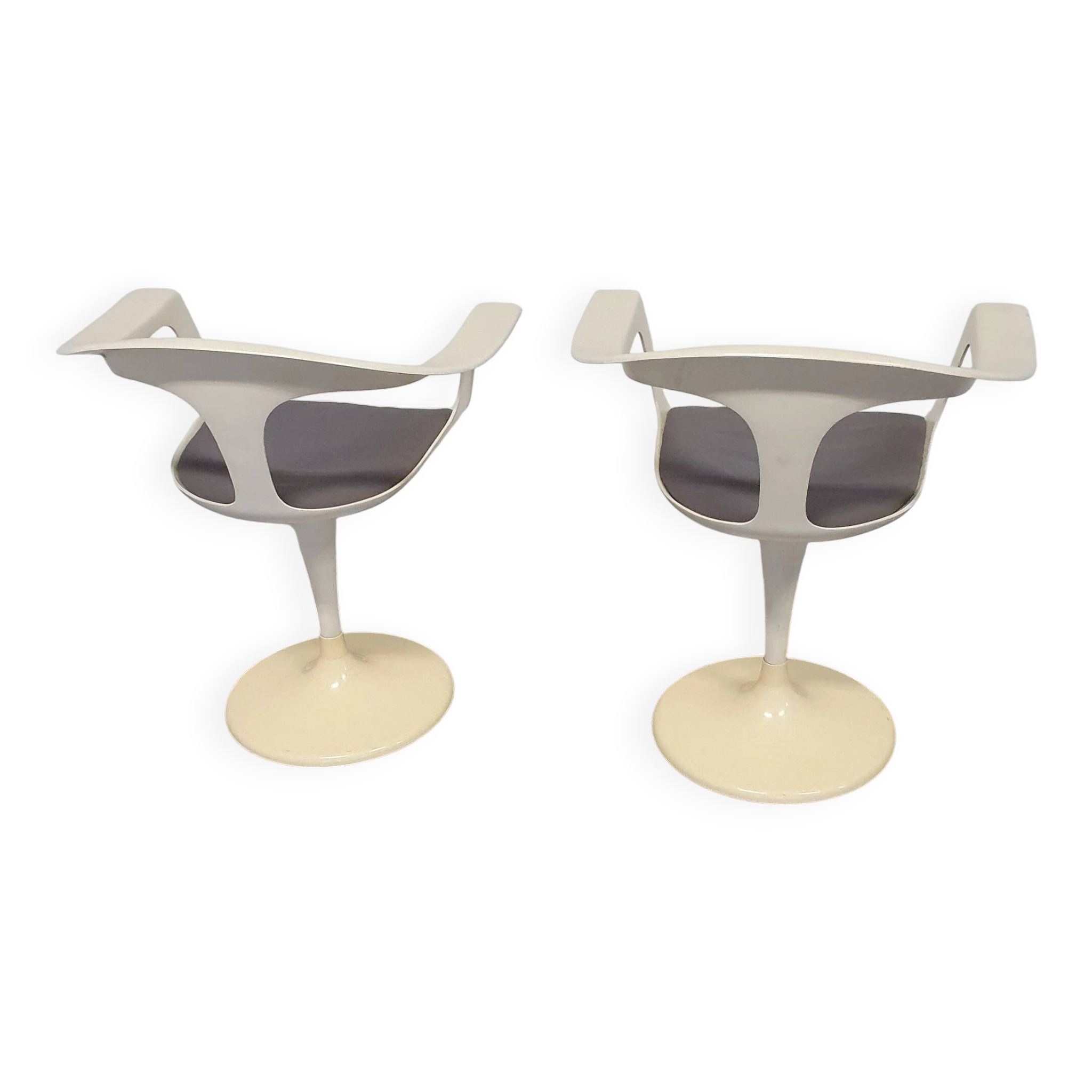 2 x chaise Lusch / ère spatiale / années 1970