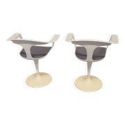2 x chaise Lusch / ère spatiale / années 1970