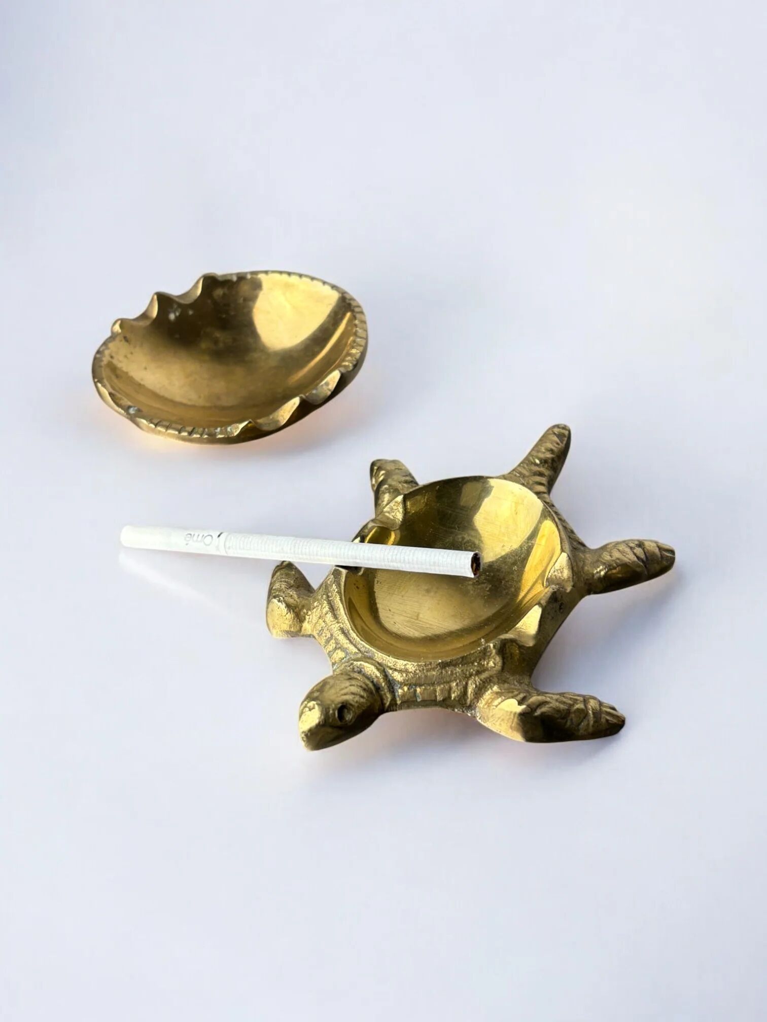 Regency turtle ashtray in bronze, Spain, 1980s