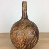 Ceramic ball vase signed Gerhard Liebenthron, 70s