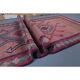 Vintage Turkish hand-knotted runner rug 84x353