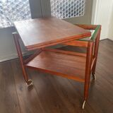 Danish Design Flip Top Bar Cart by Grete Jalk for Poul Jeppesens Møbelfabrik, 1960s