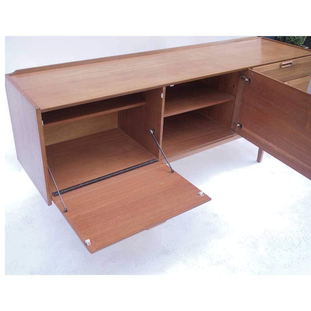 Bevelled vintage Scandinavian sideboard