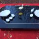 Black laqué wood coffee table - Japanese-style - Roche Bobois