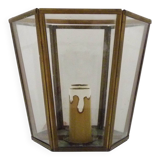 Louis XIII wall light in brass and glass. 1960s
