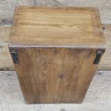 Antique Art Deco wall display case in Burmese teak