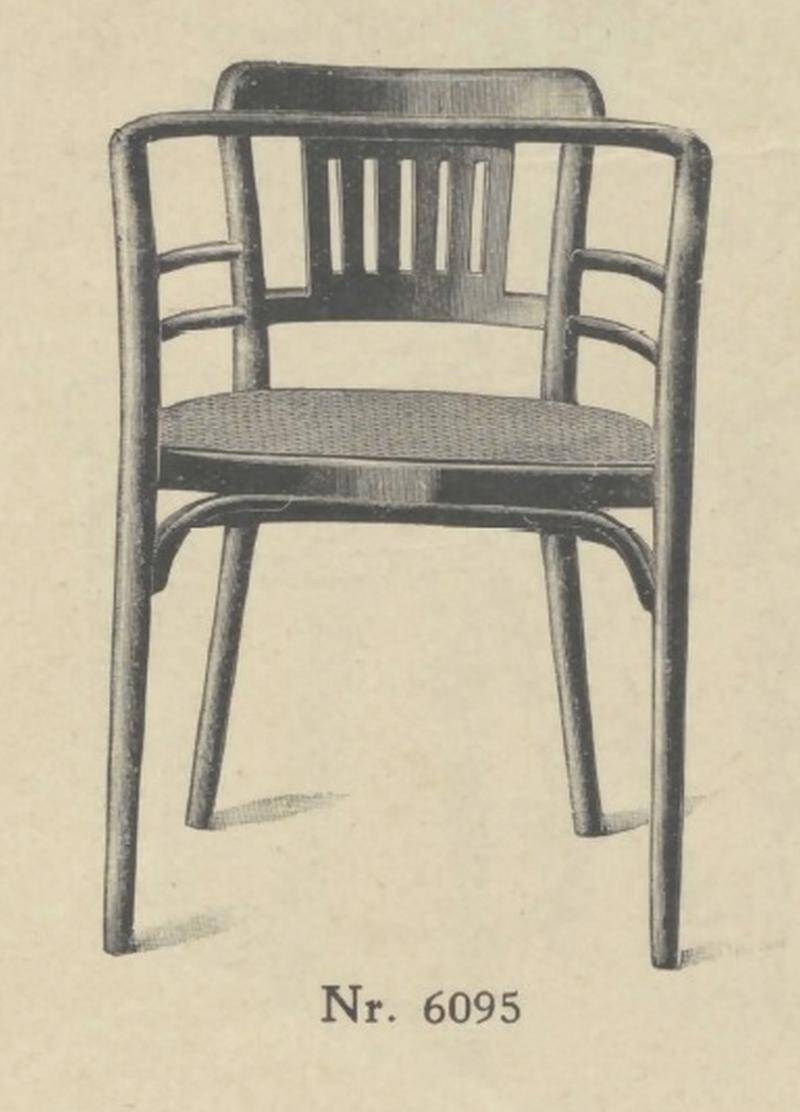 Office chair Secession no.6095 by Otto Wagner for Thonet