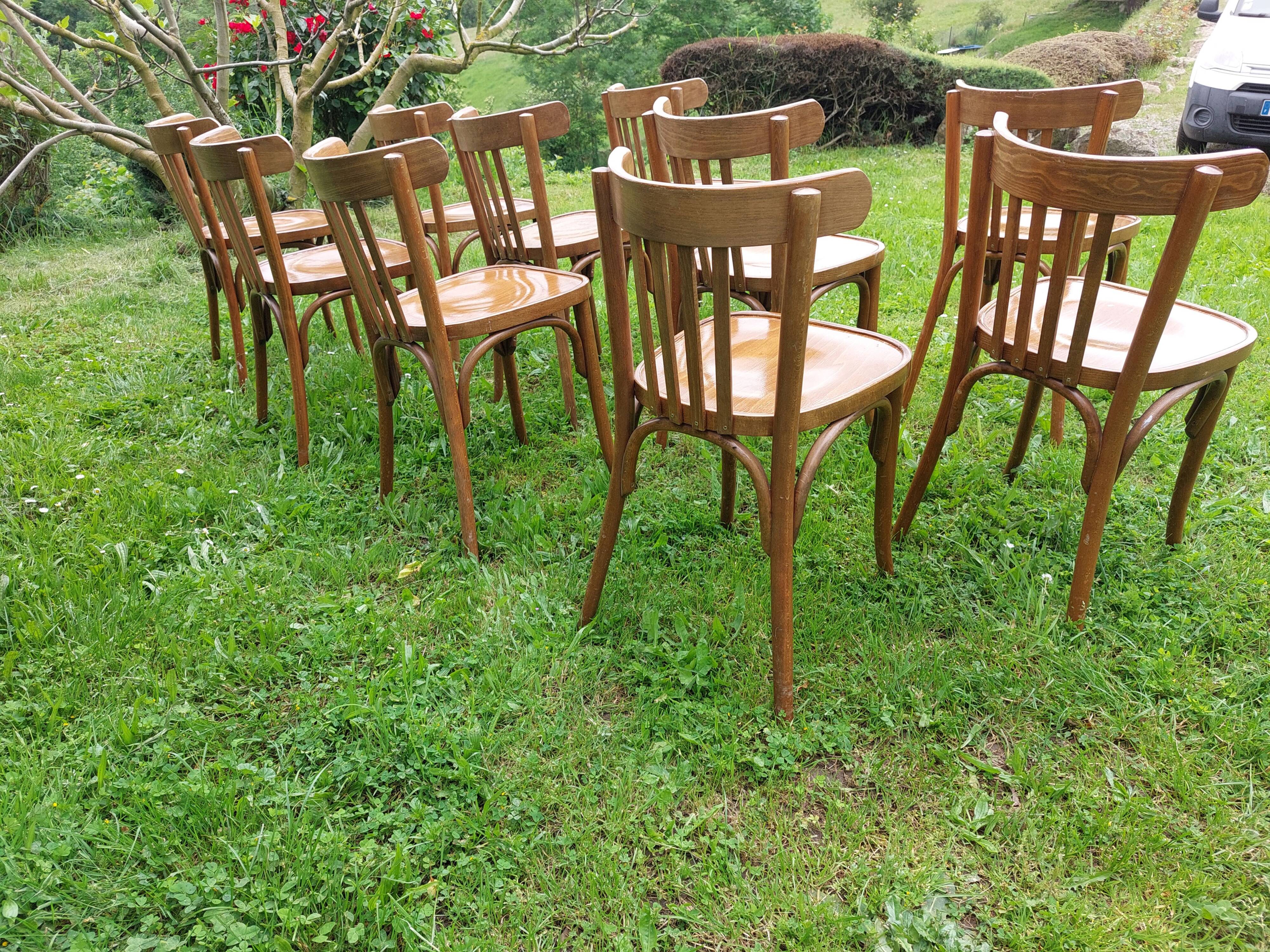 10 Baumann style bistro chairs