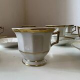 Service à café en porcelaine de Limoges Baynaud & cie