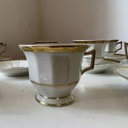 Service à café en porcelaine de Limoges Baynaud & cie
