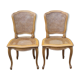 Louis XV style canned chairs molded