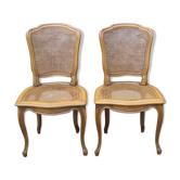 Louis XV style canned chairs molded