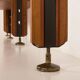 Italian mid century floor to ceiling teak wall unit or room divider, 1960