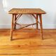 Table basse en rotin, 1950