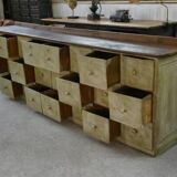 Meuble de métier patiné 24 tiroirs 1950’s