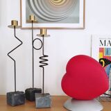 Trio of designer candlesticks