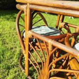 Vintage rattan garden furniture