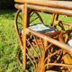 Salon de jardin vintage rotin