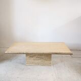 Travertine coffee table