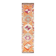 Tapis runner vintage berbère, motifs géométriques orange violet, 74x307Cm