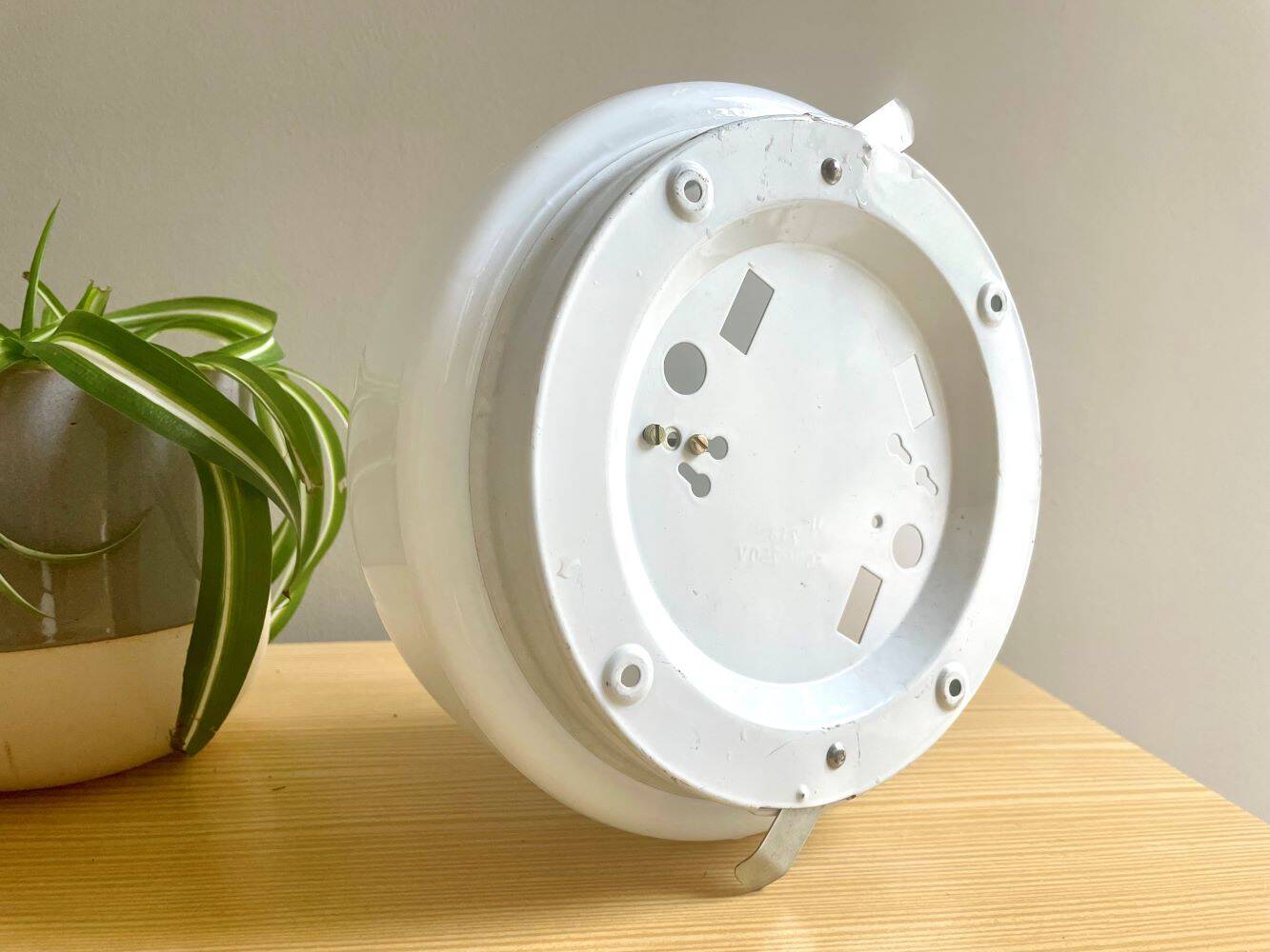 Minimalist white opaline glass pill flush mount ceiling or wall lamp