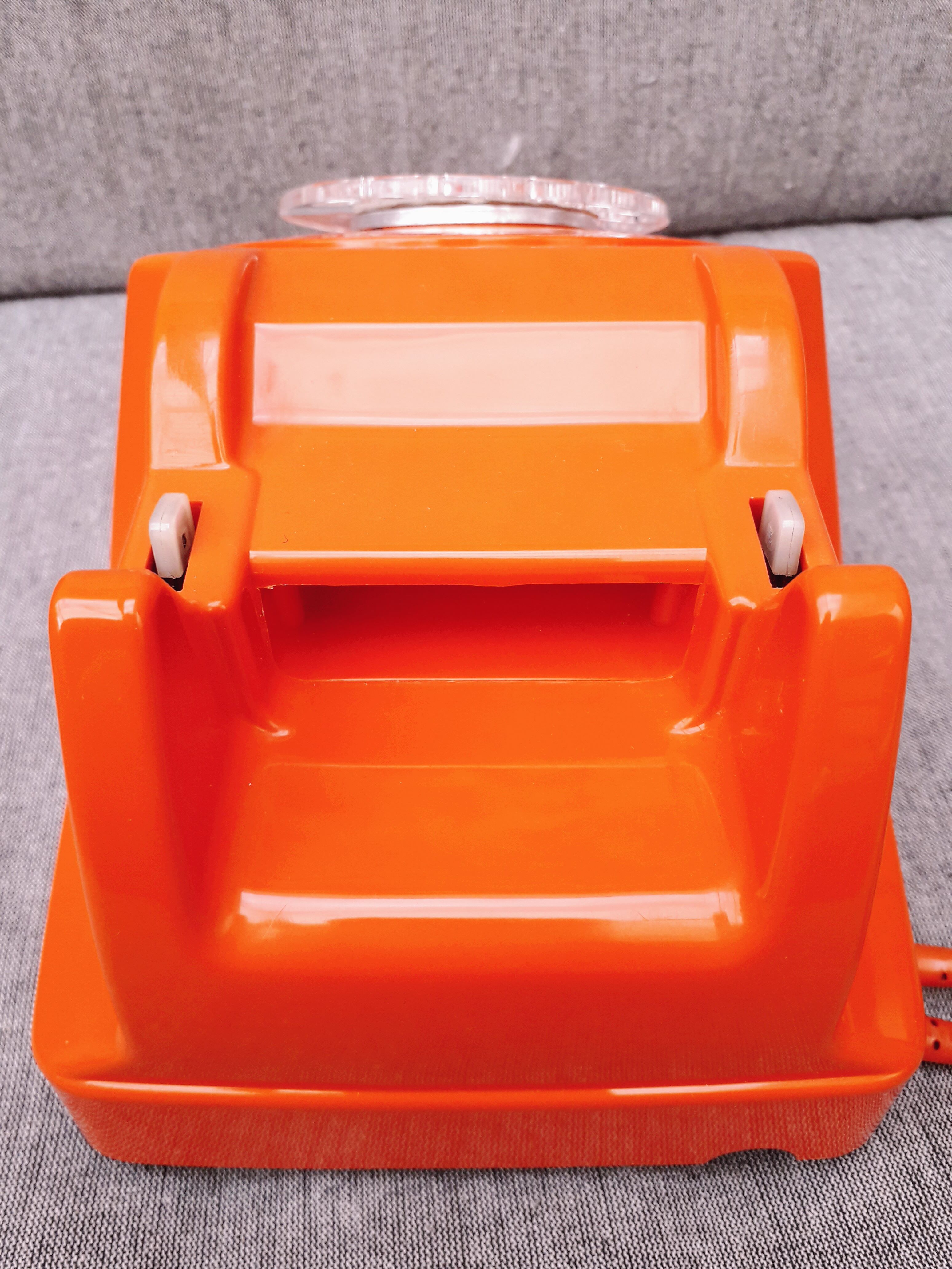 Phone orange vintage s63 socotel with dial