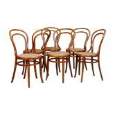 Suite 6 chaises bistrot viennoises J&J Kohn 1885 ca