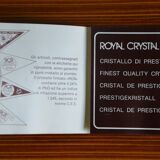 Set of 6 RCR Royal Cristal Rock glasses, Victoria model