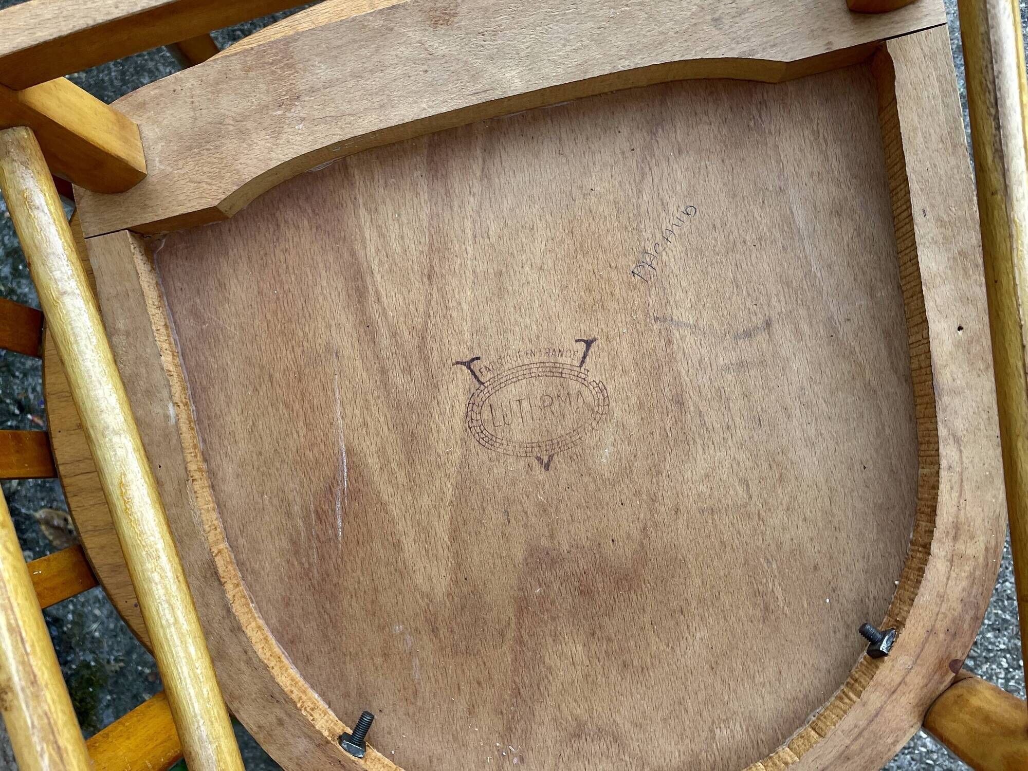 Set of 6 Luterma beech chairs, 1950.
