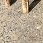 Mini low stool in upcycled old Asian teak H15 D24