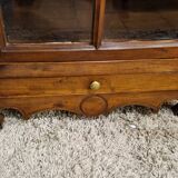 Provençal walnut display case
